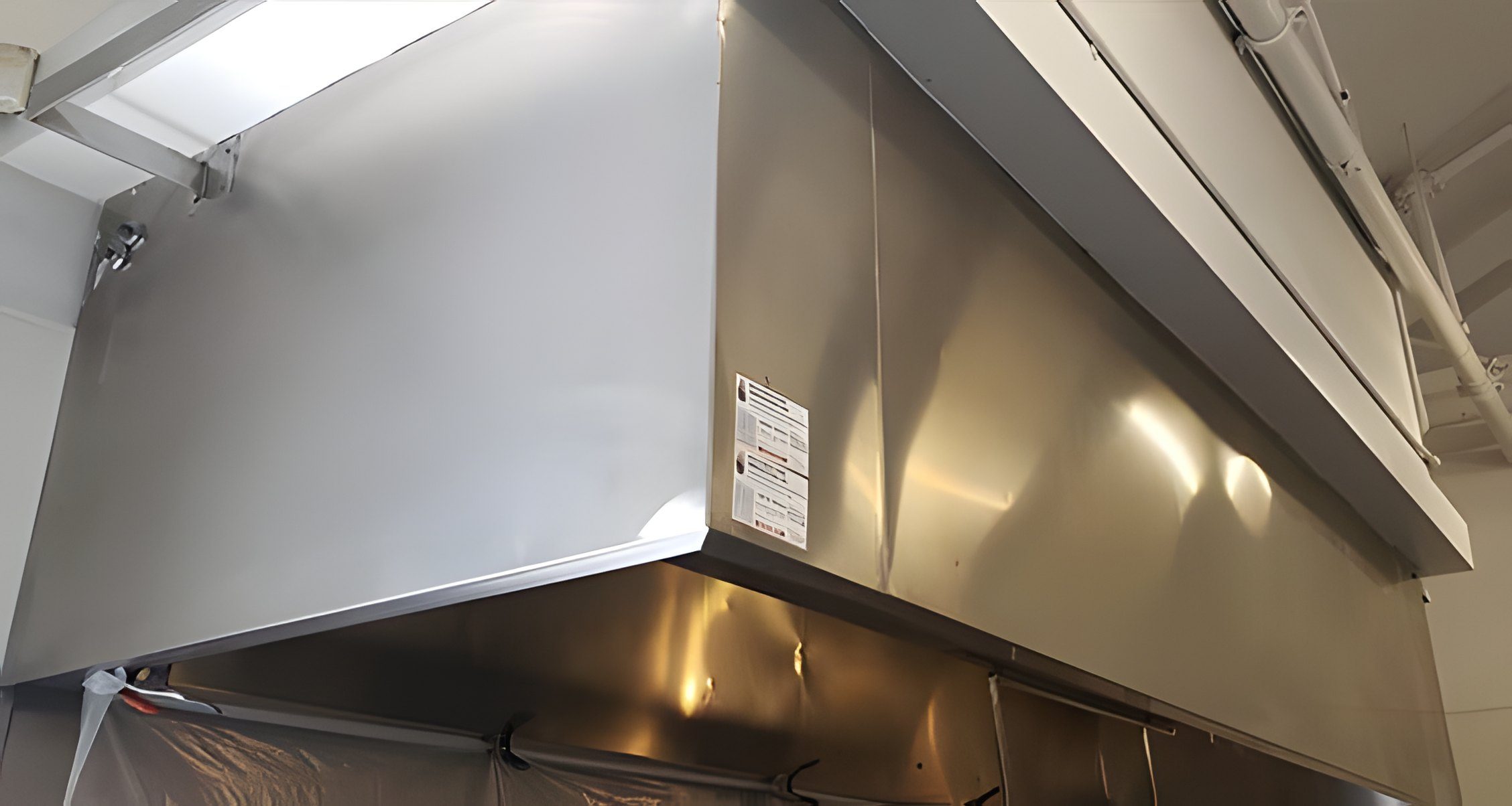 The underside of a kitchen hood